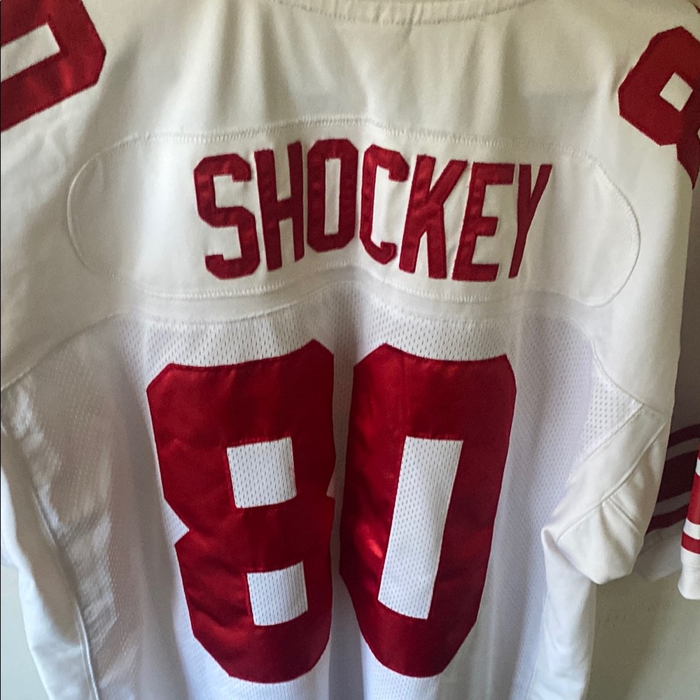 Authentic NFL Reebok Jersey -New York Giants: Jeremy Shockey (54)